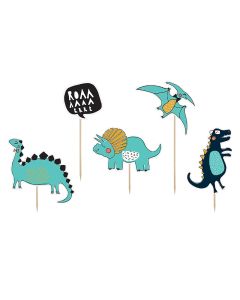 5 décorations gâteaux dinosaures - collection Dinosaure Party