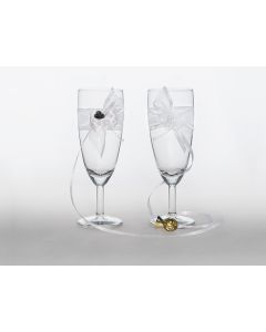 2 flûtes à champagne – spécial mariés