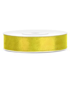 Ruban satin 12 mm - jaune foncé