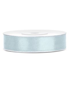 Ruban satin 12 mm - bleu pastel