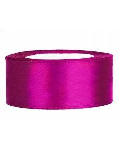 Ruban satin 25 mm - fuchsia