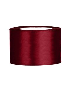 Ruban satin 50 mm - bordeaux