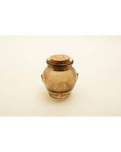 Pots en verre - marron 4 cm x 4 cm x 5 cm 