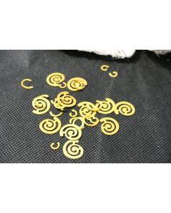 Confettis de table spirale or