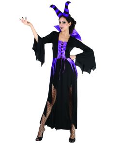 Déguisement adulte luxe sorcière maléfique - taille S/M