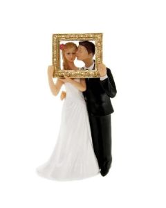 Couple de mariés avec cadre à prix discount