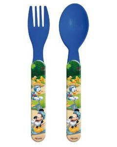 Couverts plastique Mickey et ses amis à prix discount
