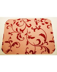 Sets de table Organza Arabesques rectangulaires - bordeaux