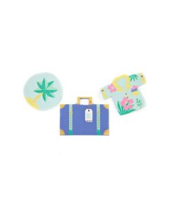 6 Confettis de table vacances