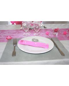 Sets de table rectangulaires intissés - x50 - gris