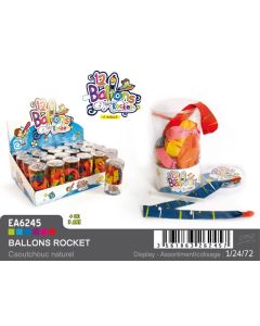 Ballons multicolores Rocket