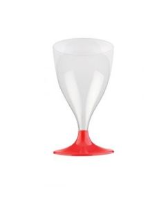 10 verres à vin easy rouge