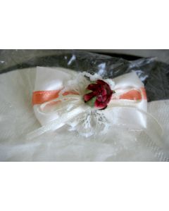 Barrette noeud - saumon