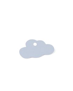 etiquette forme nuage bleue