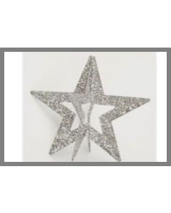 Etoiles 3D argent pour une décoration de fête unique