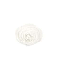 Fleur décorative 13 cm blanche