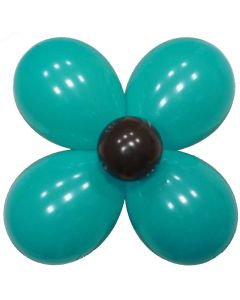 Ballon fleur - Chocolat Turquoise