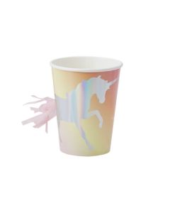 Gobelet Licorne Iridescent x8