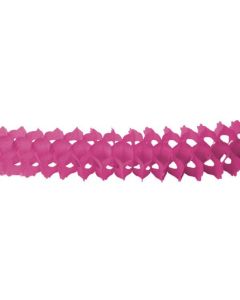 Guirlande en papier "Zinnia" fuschia pas chère