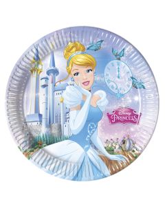 8 assiettes en carton 23 cm - Cendrillon