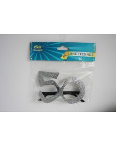 Lunettes âge paillettes - 50 ans