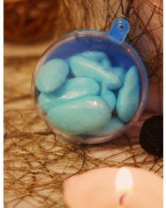 Boule pour dragées de couleur - turquoise