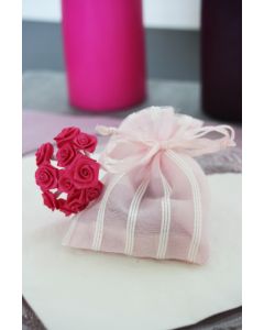 6 Sachets fantaisie rose