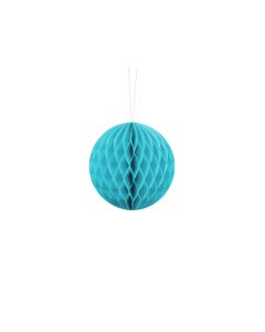 Boule chinoise alvéolée turquoise - 40 cm