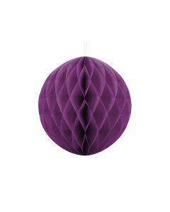 Boule chinoise alvéolée couleur raisin - 30 cm