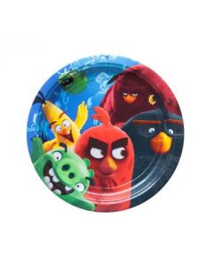 8 assiettes Angry Birds - 18 cm