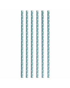 12 bâtonnets popcakes fantaisie bleu à pois