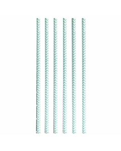 12 bâtonnets popcakes fantaisie bleu à zigzag