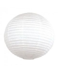 Lampion uni blanc - 35 cm