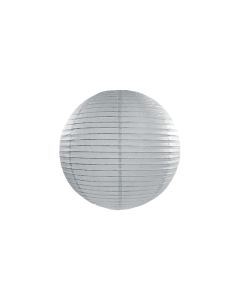 Lampion boule papier gris 35 cm