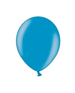 10 ballons 27 cm - turquoise métallisé