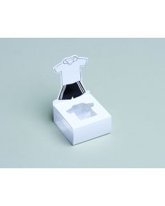 Lot 10 boîtes à dragées Maillot de Football - 5 x 6,5 x 5 cm