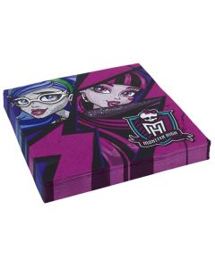 Lot 20 serviettes anniversaire Monster High