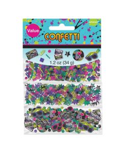 Lot 3 sachets de confettis Années 80 - 34 g