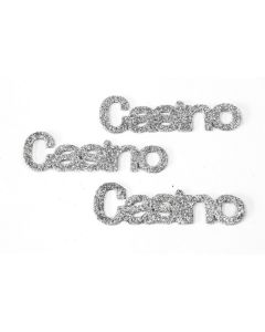 Lot de 6 confettis de table Casino Argent