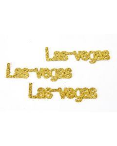 Lot de 6 confettis de table Las Vegas Or