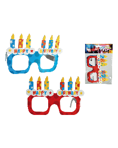 4 lunettes en papier - Joyeux Anniversaire pas chère