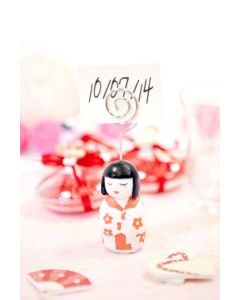 Lot de 6 pinces décoratives Geisha