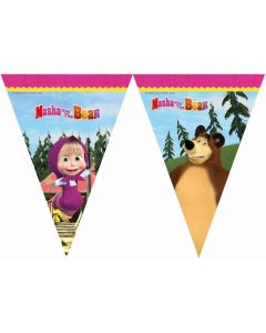 Guirlande fanions Masha et Michka