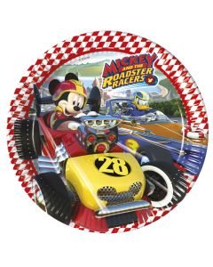 8 Assiettes Mickey Roadster Racers 23 cm