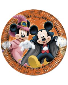 8 assiettes Ø 20 cm - Mickey Halloween