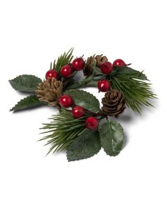 Mini couronne de Noel traditionnel pour petit budget