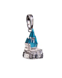 Charm lumos le château de Poudlard argent.