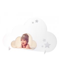Cadre photo nuage blanc 33x 20 cm ( délai 10 jours )