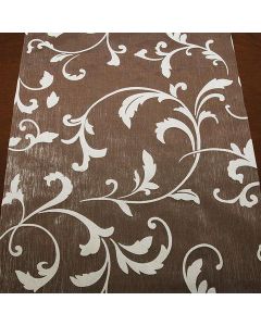 Chemin de table arabesques organza - blanc