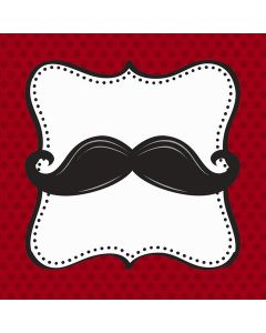 16 serviettes cocktail moustache